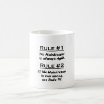 Coiffeur de règle tasse à café