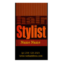 Coiffeur de salons carte de visite