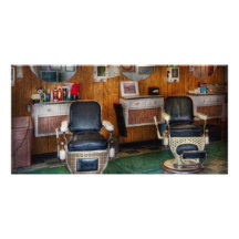 Coiffeur - Frenchtown, NJ - deux vieilles chaises  Photocarte Personnalisée