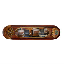 Coiffeur - Frenchtown, NJ - deux vieilles chaises  Skateboards Personnalisés