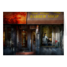 Coiffeur - NY - salon de coiffure occidental de vi Cartes De Vœux