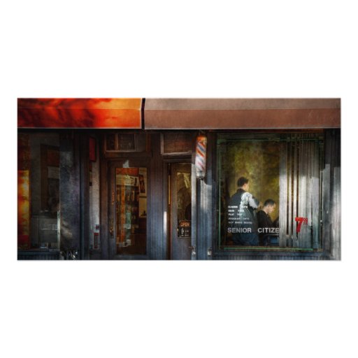 Coiffeur - NY - salon de coiffure occidental de vi Photocarte