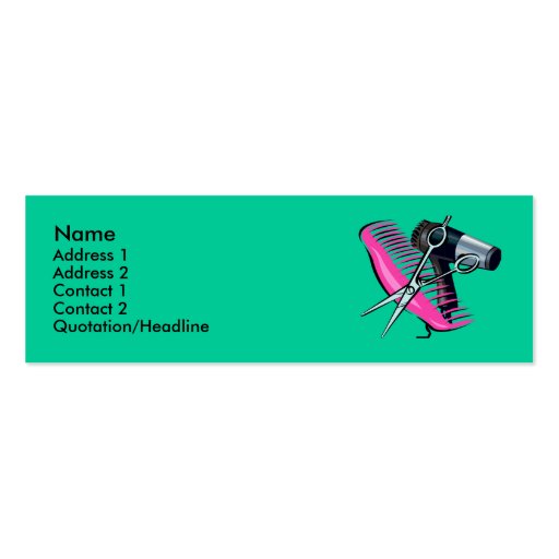 Coiffure Cartes De Visite Personnelles