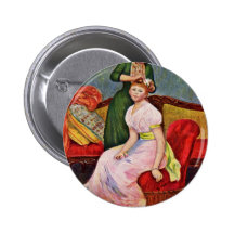 Coiffure de La par Pierre-Auguste Renoir Badges Avec Agrafe