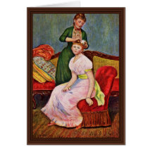 Coiffure de La par Pierre-Auguste Renoir Carte