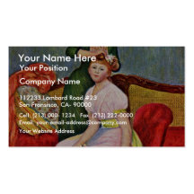 Coiffure de La par Pierre-Auguste Renoir Modèle De Carte De Visite