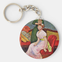 Coiffure de La par Pierre-Auguste Renoir Porte-clé