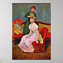 Coiffure de La par Pierre-Auguste Renoir Posters