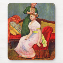 Coiffure de La par Pierre Renoir Tapis De Souris