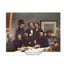 Coin de Tableau, Coin De Table By Fantin-Latour He Cartes Postales