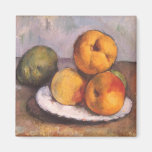 Coing, pommes, poires, Cezanne, de cru toujours la Magnets Pour Réfrigérateur