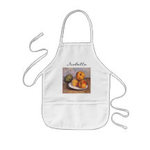 Coing, pommes, poires, Cezanne, de cru toujours la Tablier