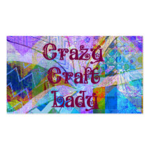 Col fou de Madame Blue Purple Butterfly Chevron de Cartes De Visite Professionnelles