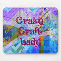 Col fou de Madame Blue Purple Butterfly Chevron de Tapis De Souris