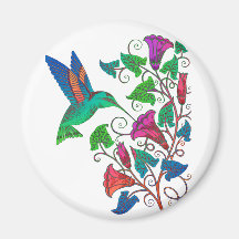 Colibri d'arc-en-ciel magnets pour réfrigérateur