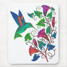 Colibri d'arc-en-ciel tapis de souris