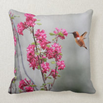 Colibri et fleurs de vol oreillers american