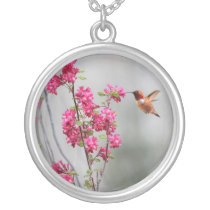 Colibri et fleurs de vol colliers