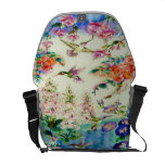 Colibris et sac messenger à Rickshaw de fleurs - Sacoches