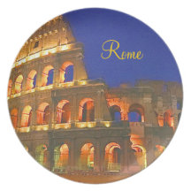 Colisé à Rome Italie Assiettes Pour Soirée