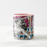 Collage 5 de femme de merveille tasse