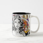 Collage 6 de femme de merveille mug