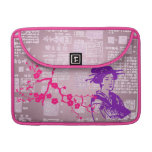 Collage asiatique vintage housse MacBook pro