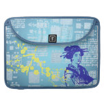 Collage asiatique vintage poches pour macbook pro