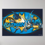 Collage classique de logo de Batman Affiches