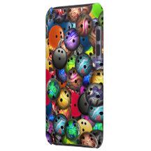 Collage coloré de boules de bowling étuis iPod touch