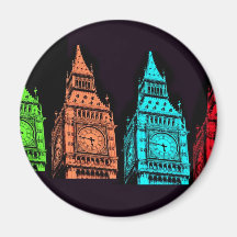 Collage de Big Ben Magnets Pour Réfrigérateur