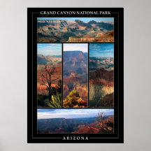 Collage de canyon grand poster