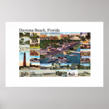 Collage de cru de Daytona, la Floride Posters