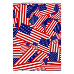 Collage de drapeau américain cartes de vœux