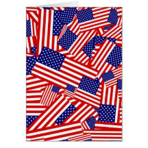 Collage de drapeau américain cartes de vœux