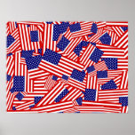 Collage de drapeau américain posters