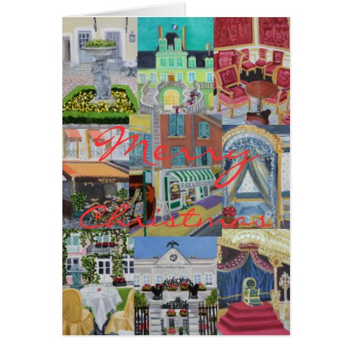 Collage de Joyeux Noël de Fontainebleau Cartes De Vœux