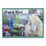Collage de Merci Carte De Vœux
