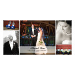 Collage de photo de mariage - Merci Photocarte