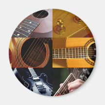 Collage de photos de guitare magnets