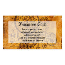 Collage de rouages cartes de visite professionnelles
