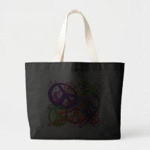 COLLAGE DE SIGNE DE PAIX SACS EN TOILE