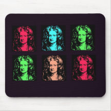 Collage d'Isaac Newton Tapis De Souris