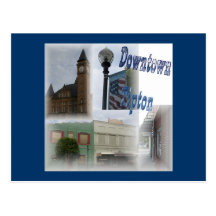 Collage du centre de Tipton Cartes Postales