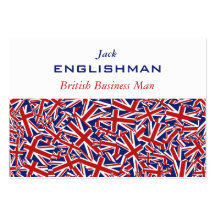 Collage d'Union Jack Carte De Visite