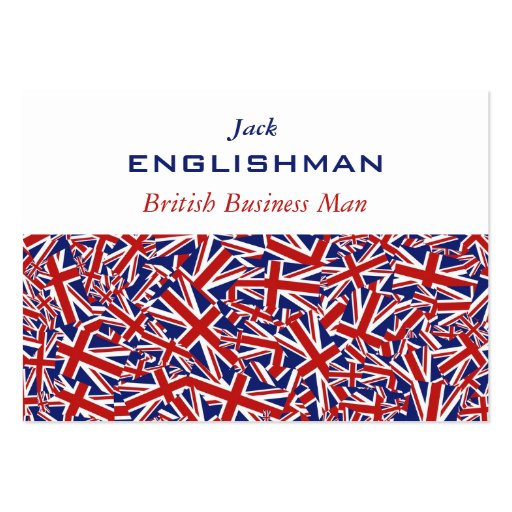Collage d'Union Jack Carte De Visite
