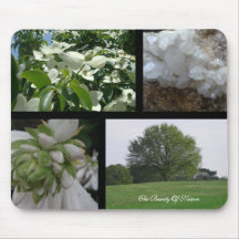 Collage Mousepad de beauté de natures Tapis De Souris
