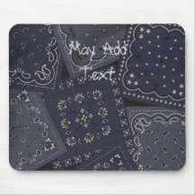 Collage occidental Mousepad de Bandana Tapis De Souris
