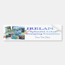 COLLAGE PITTORESQUE de l'IRLANDE - huit conception Adhésifs Pour Voiture