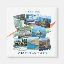COLLAGE PITTORESQUE de l'IRLANDE - huit conception Aimant